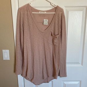 Free People We the Free Betty Long Sleeve in Misty Mink